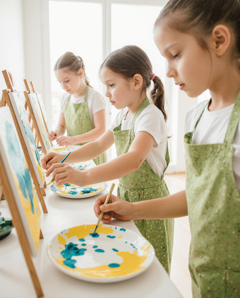 photo_intrieur_haute_rsolution_de_trois_enfants_de_710_ans_peignant_sur_des_chevalets_toiles_parsem_s3dw4f9r7eb8g8uykx5o_1