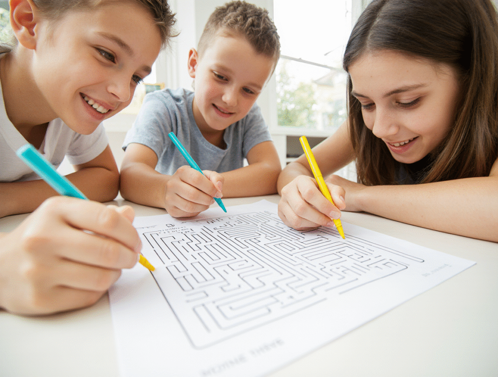 photo_lifestyle_haute_rsolution_dun_groupe_de_deux_enfants_de_710_ans_penchs_sur_une_feuille_imprim_gtvgkhmgosk98rtds8t5_2